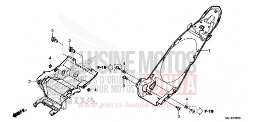 REAR FENDER NC700SDE de 2014
